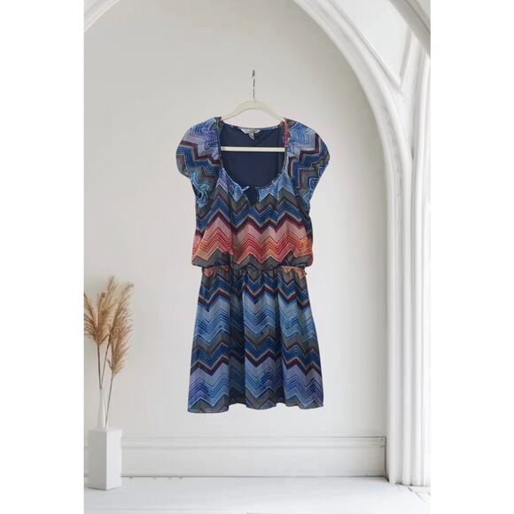 Speechless Womens Mini Dress Large Blue - Picture 1 of 7